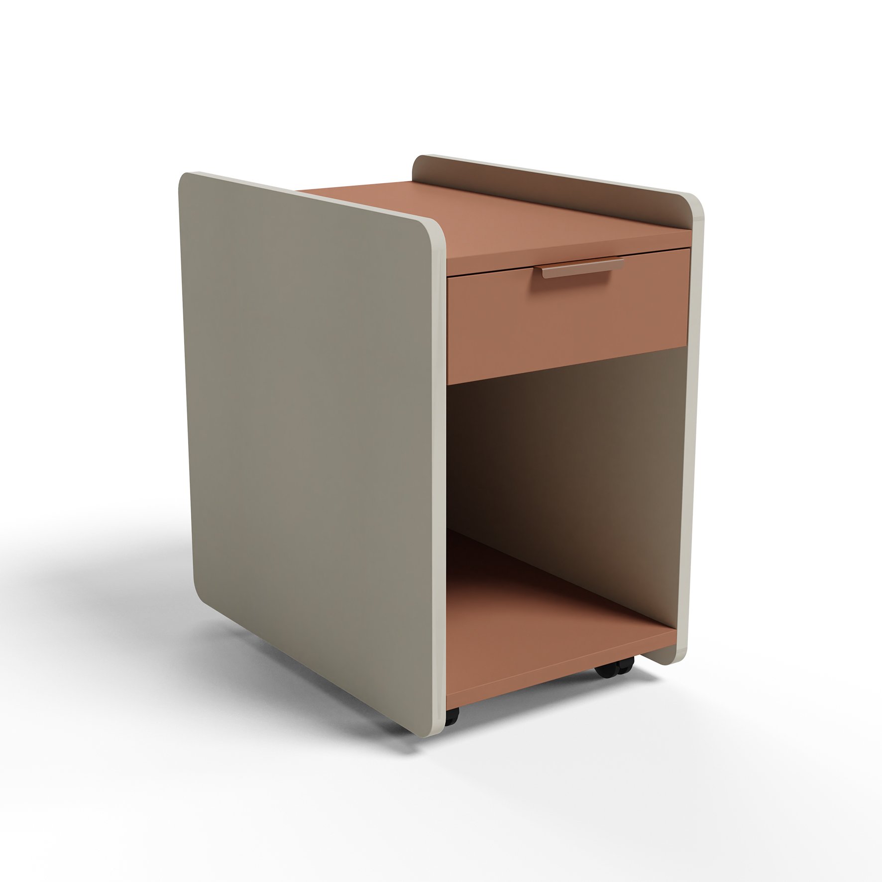  TINY Tek Çekmeceli Raflı Keson